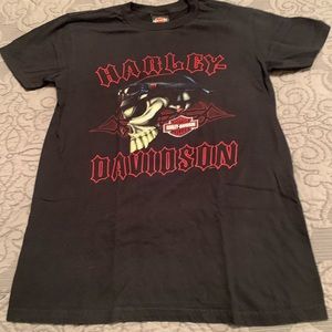 Harley Davison skull mens tshirt